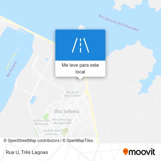 Rua U mapa
