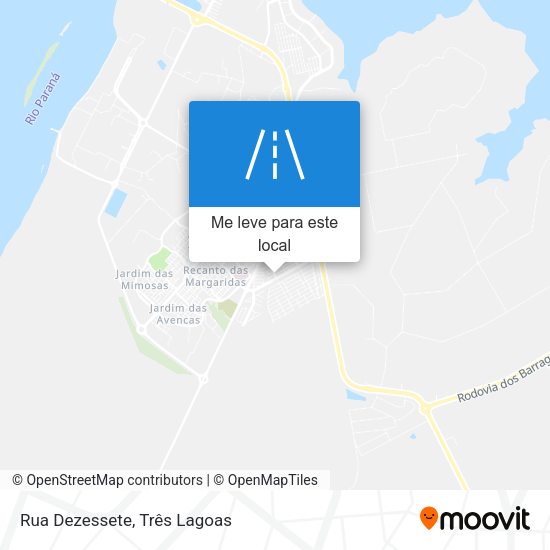 Rua Dezessete mapa