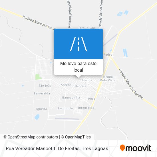 Rua Vereador Manoel T. De Freitas mapa
