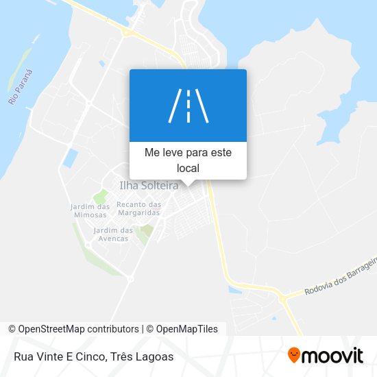 Rua Vinte E Cinco mapa