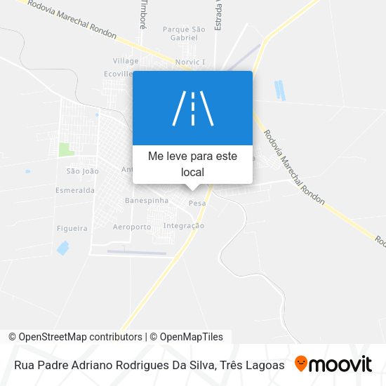 Rua Padre Adriano Rodrigues Da Silva mapa
