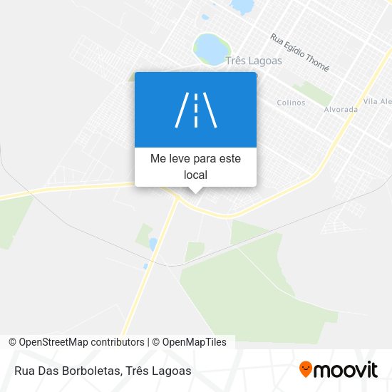 Rua Das Borboletas mapa