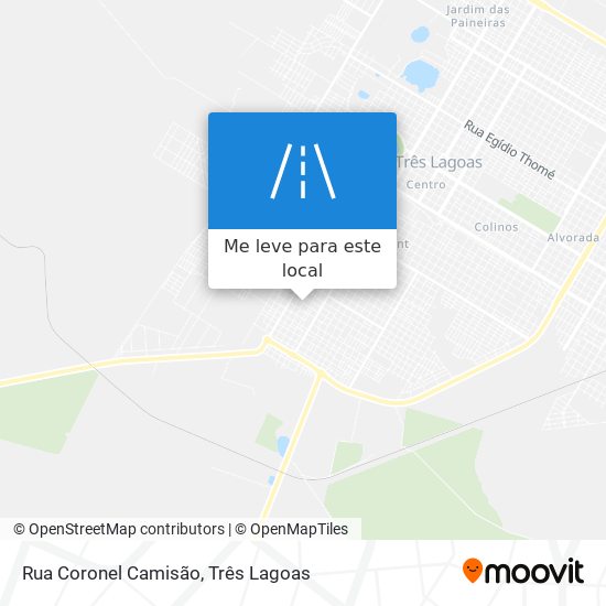 Rua Coronel Camisão mapa