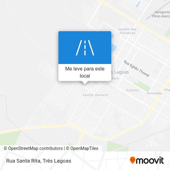 Rua Santa Rita mapa