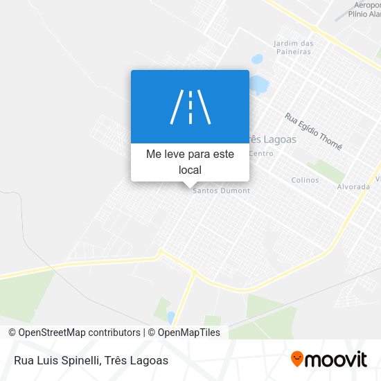 Rua Luis Spinelli mapa