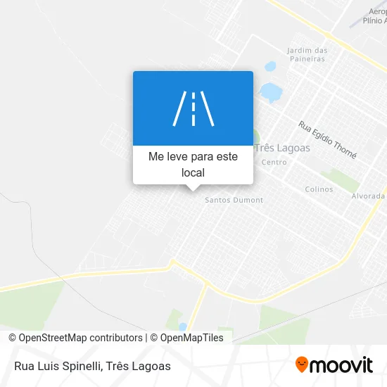 Rua Luis Spinelli mapa