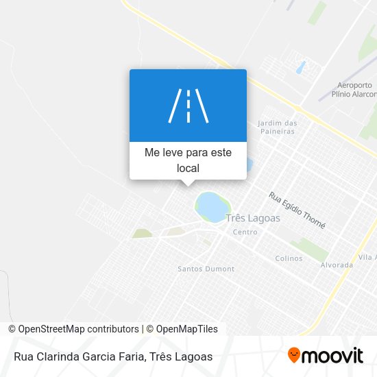 Rua Clarinda Garcia Faria mapa