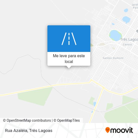 Rua Azaléia mapa