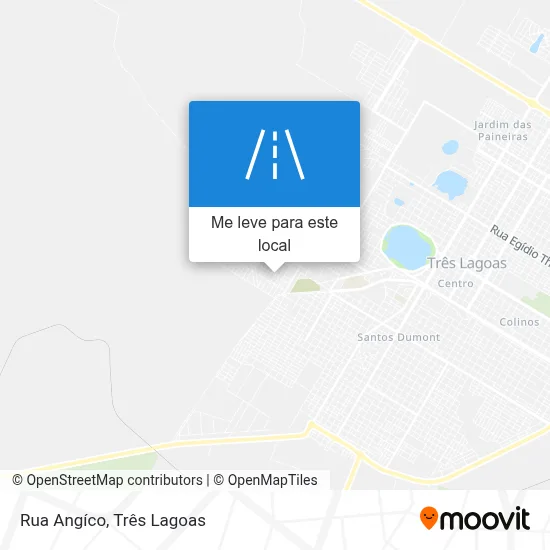 Rua Angíco mapa