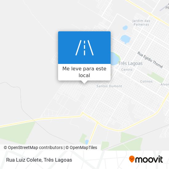 Rua Luiz Colete mapa