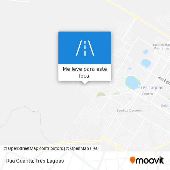 Rua Guaritá mapa