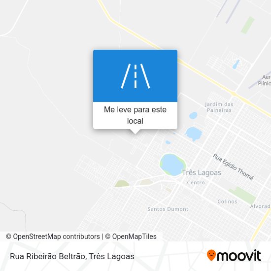 Rua Ribeirão Beltrão mapa