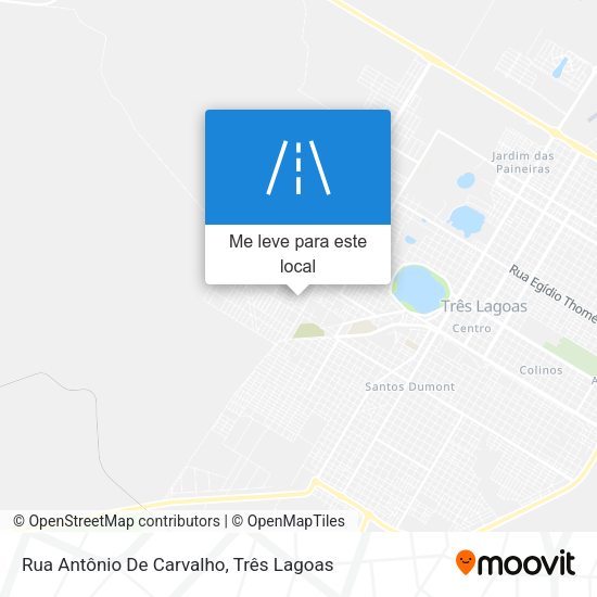 Rua Antônio De Carvalho mapa