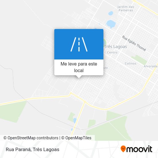 Rua Paraná mapa