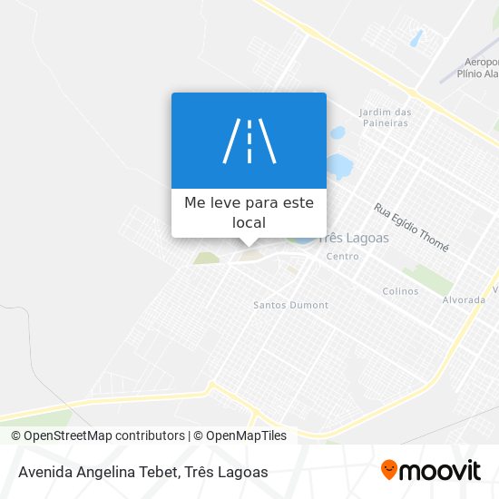 Avenida Angelina Tebet mapa