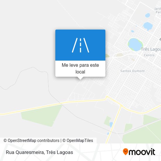 Rua Quaresmeira mapa