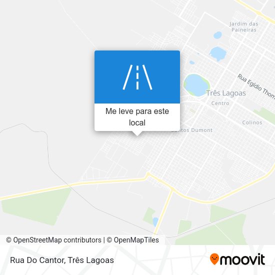 Rua Do Cantor mapa