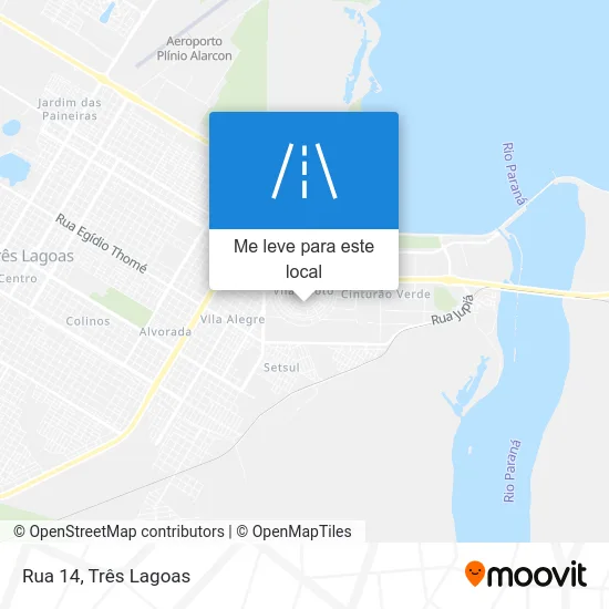 Rua 14 mapa