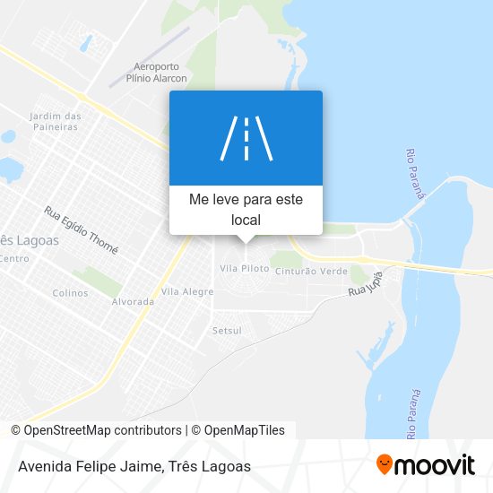 Avenida Felipe Jaime mapa