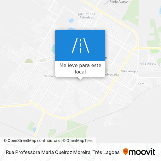 Rua Professora Maria Queiroz Moreira mapa