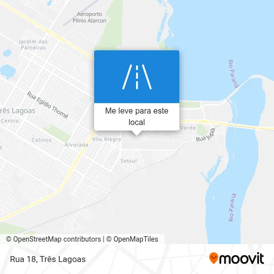 Rua 18 mapa