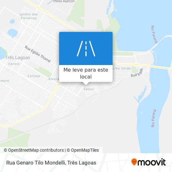 Rua Genaro Tilo Mondelli mapa