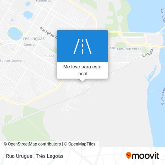 Rua Uruguai mapa