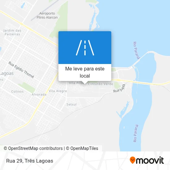 Rua 29 mapa