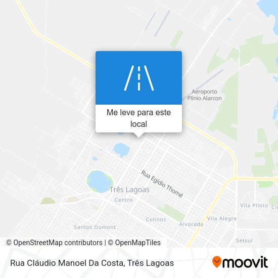 Rua Cláudio Manoel Da Costa mapa