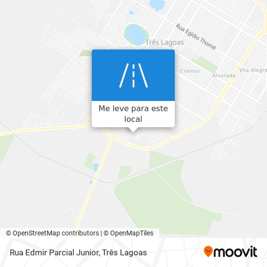 Rua Edmir Parcial Junior mapa