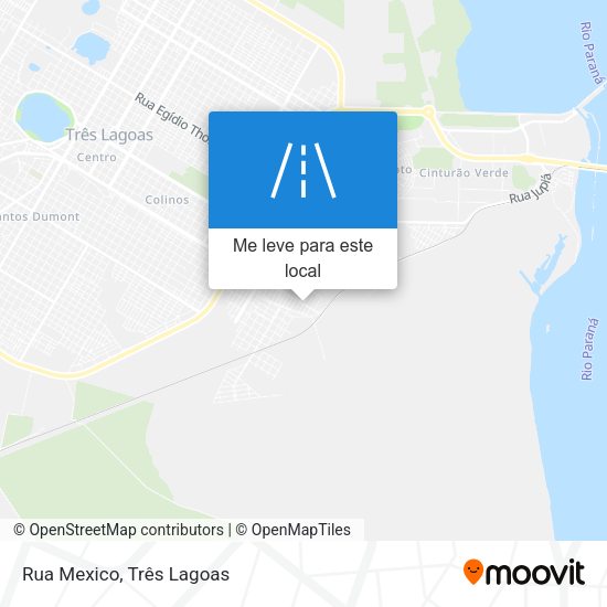 Rua Mexico mapa