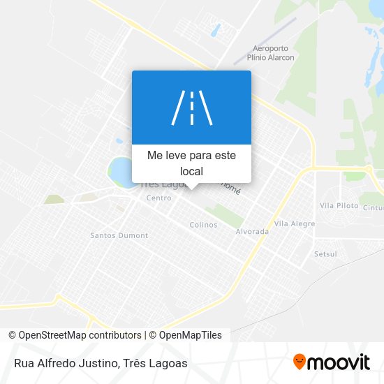 Rua Alfredo Justino mapa