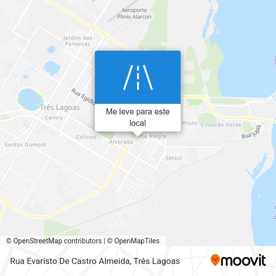 Rua Evaristo De Castro Almeida mapa