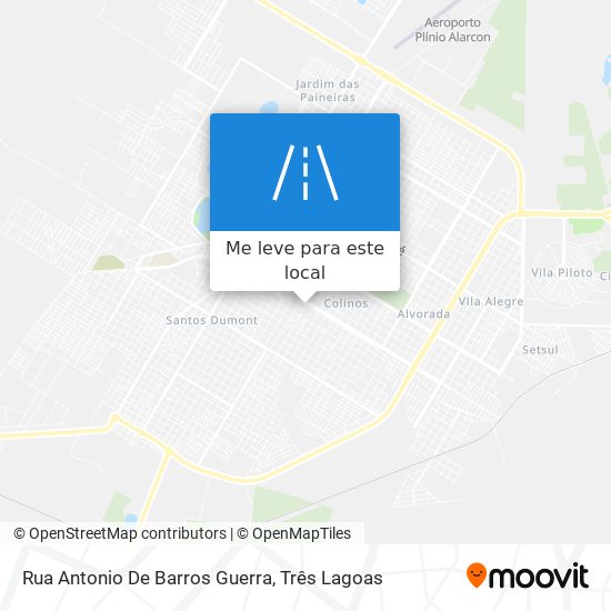 Rua Antonio De Barros Guerra mapa