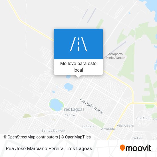 Rua José Marciano Pereira mapa