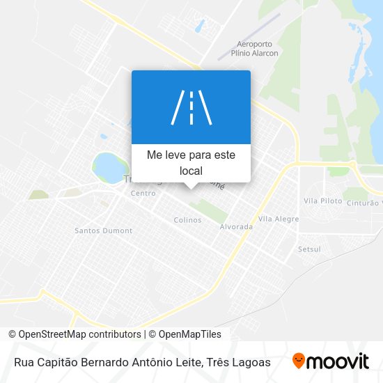 Rua Capitão Bernardo Antônio Leite mapa