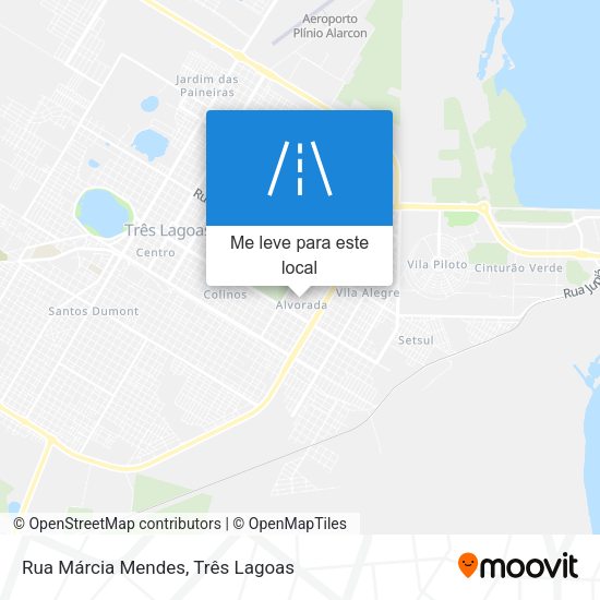 Rua Márcia Mendes mapa