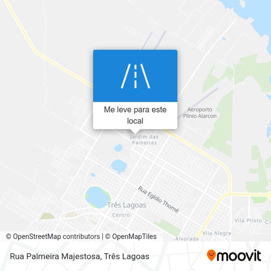 Rua Palmeira Majestosa mapa