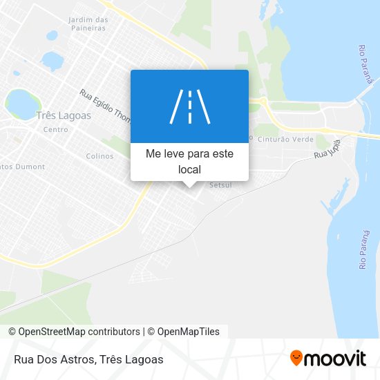 Rua Dos Astros mapa