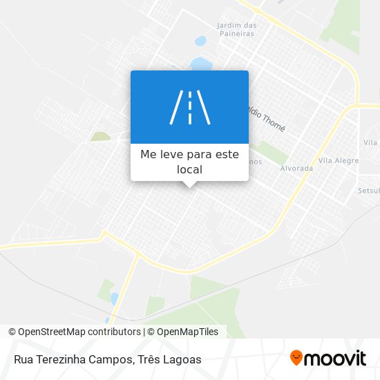 Rua Terezinha Campos mapa