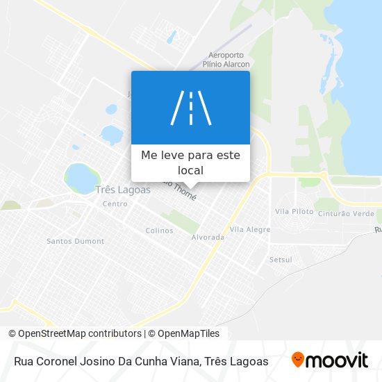 Rua Coronel Josino Da Cunha Viana mapa