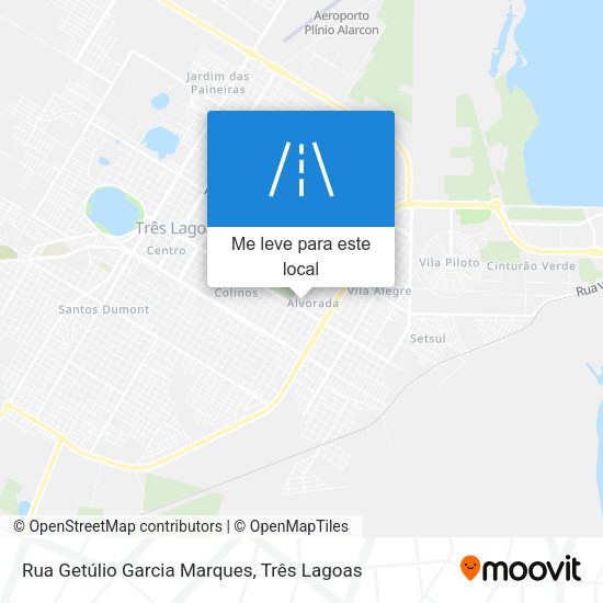 Rua Getúlio Garcia Marques mapa