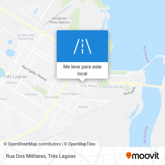 Rua Dos Militares mapa