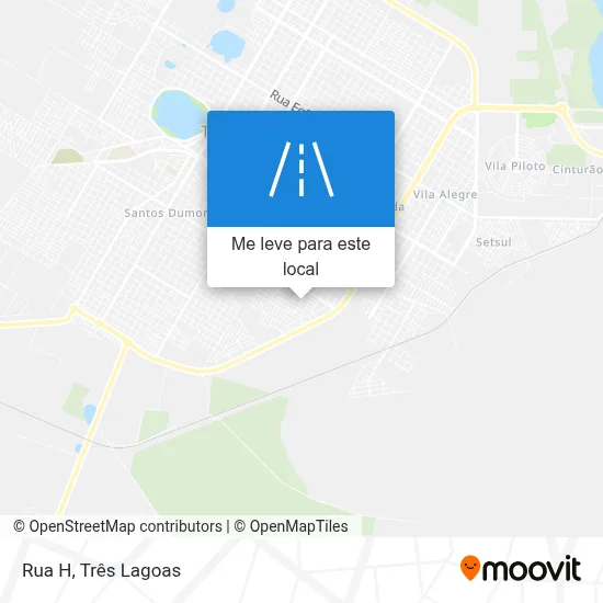 Rua H mapa