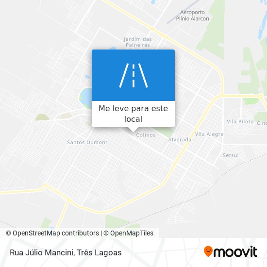 Rua Júlio Mancini mapa