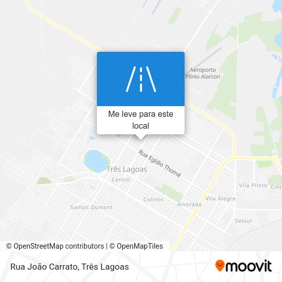 Rua João Carrato mapa