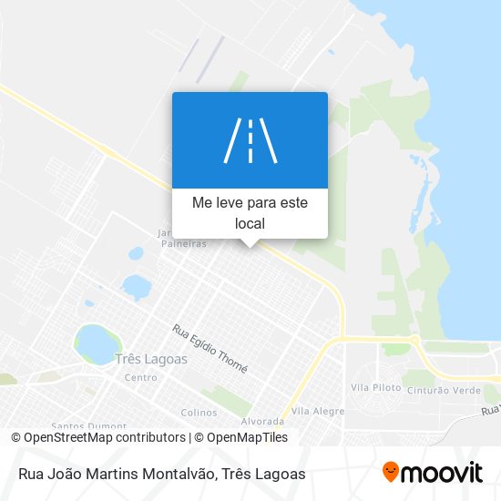 Rua João Martins Montalvão mapa