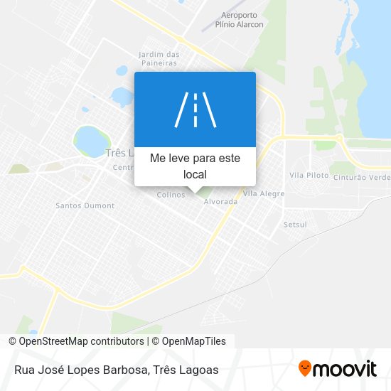 Rua José Lopes Barbosa mapa