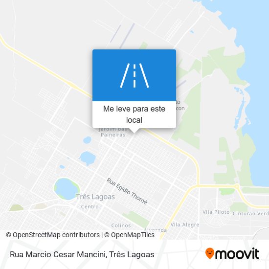 Rua Marcio Cesar Mancini mapa