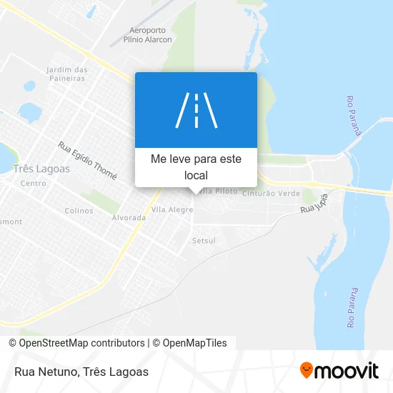 Rua Netuno mapa